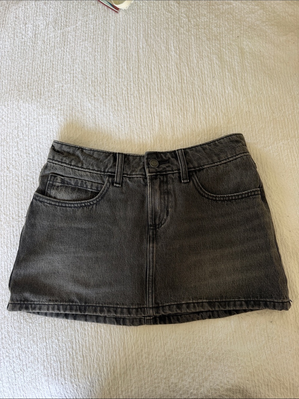 Hollister Low-Rise Denim Skirt